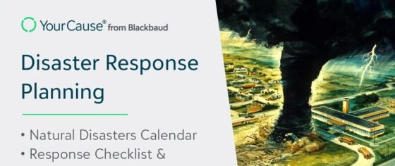 Disaster response planning banner