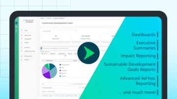 Dashboard, executive summaries, impact reporting, sustainable development Goals Reports, Adavanced Ad-hoc Reporting and much more! tablet screen