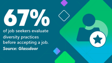 67% of job seekers evaluate diversity practices before accepting a job statistic