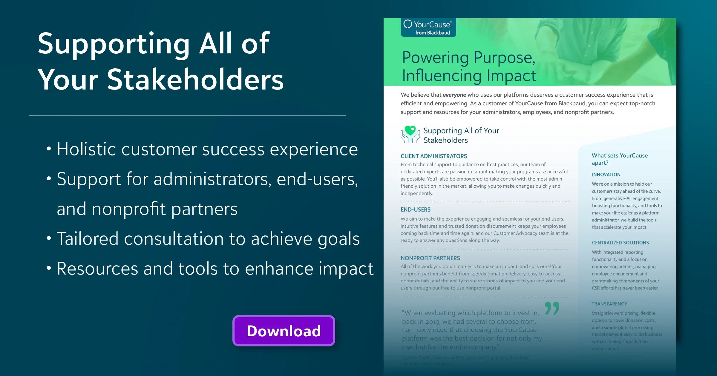 supporting your success yourcuase